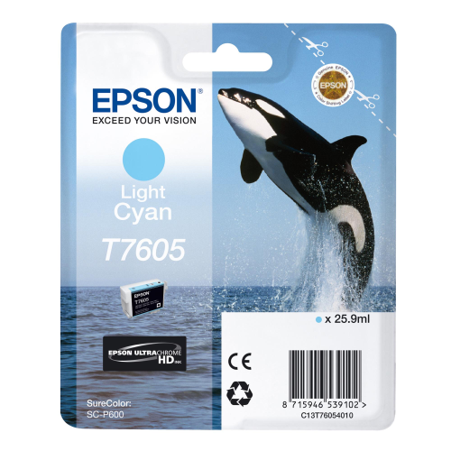 EPSON T7605 CARTUCCIA CIANO CHIARO PER STAMPANTI EPSON INK JET (C13T76054010)